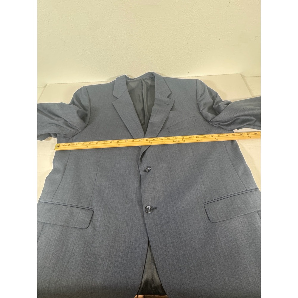 Jones New York Mens Navy Blue Wool Suit Jacket Pants Set - Picture 11 of 16